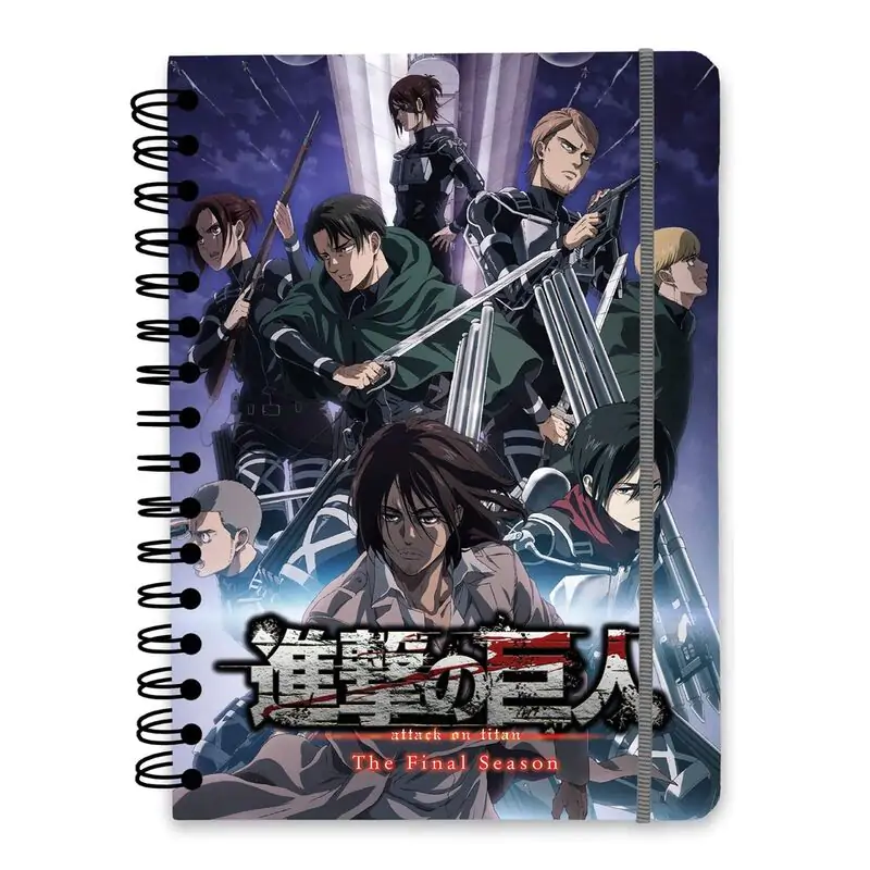 Attack on Titan caiet A5 poza produsului
