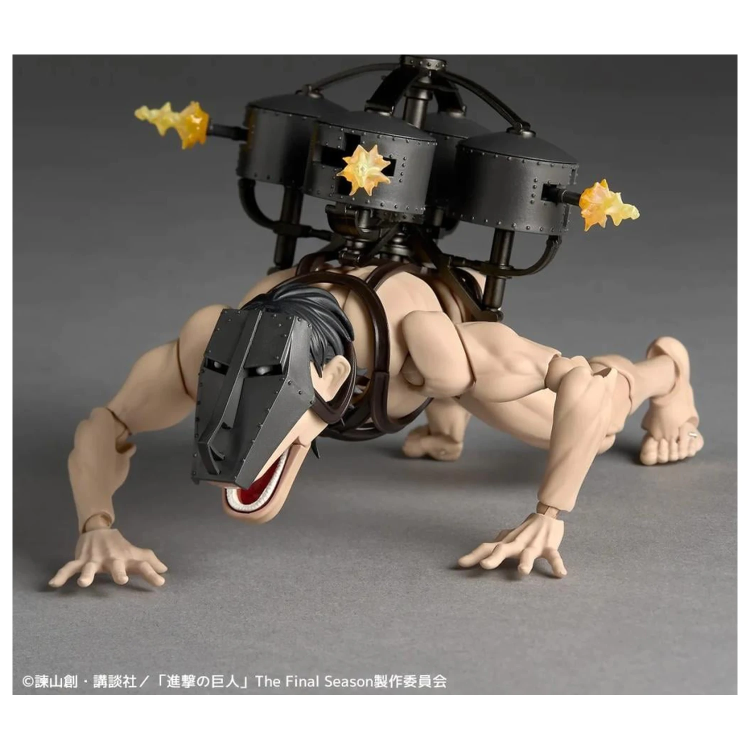 Figurina Attack on Titan Cart Titan Revoltech A.Y. 13cm poza produsului