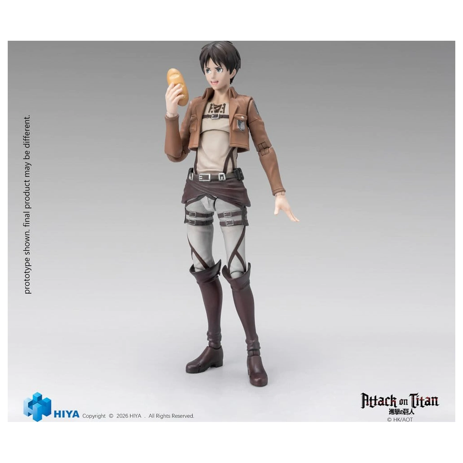 Figurina de actiune Attack on Titan Exquisite Basic Series 1/12 Eren Yeager 15 cm poza produsului