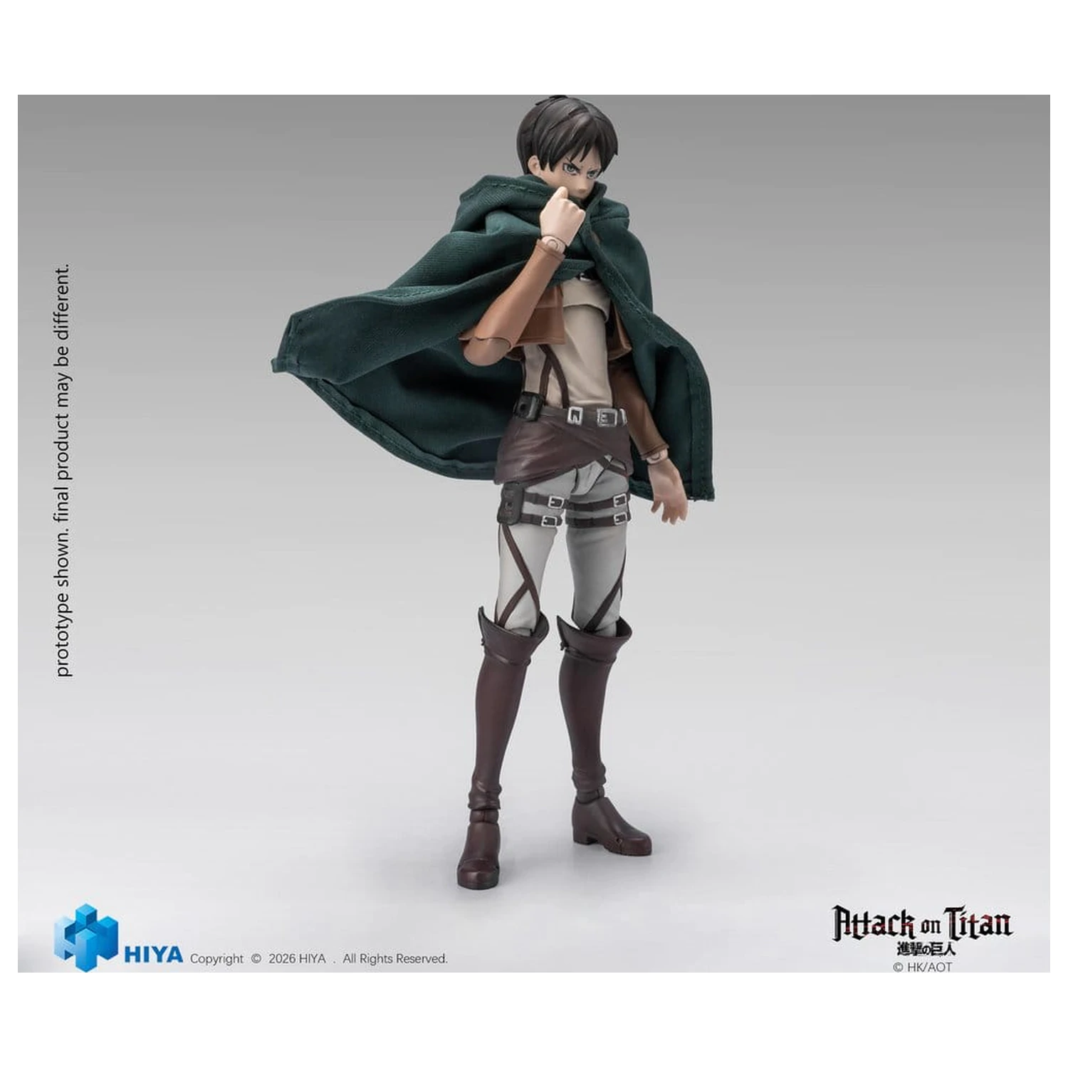 Figurina de actiune Attack on Titan Exquisite Basic Series 1/12 Eren Yeager 15 cm poza produsului