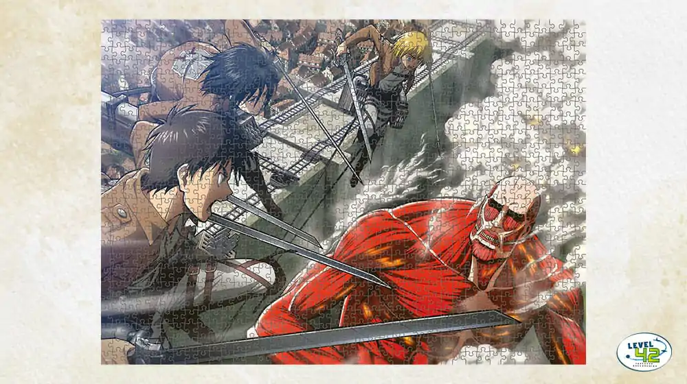 Attack on Titan Puzzle Luptă (1000 piese) poza produsului