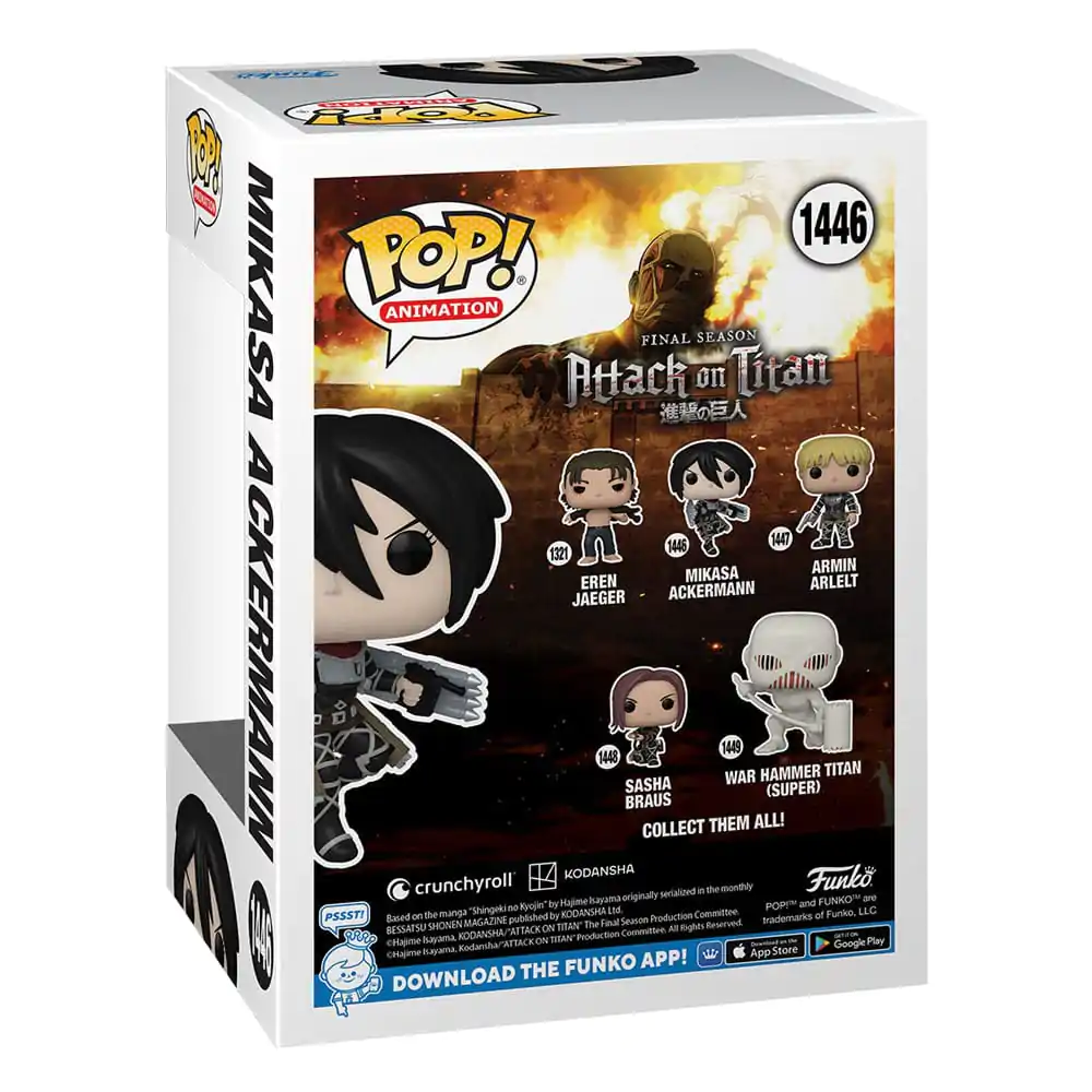 Attack on Titan POP! Animation Figurină Vinil Mikasa Ackerman 9 cm poza produsului