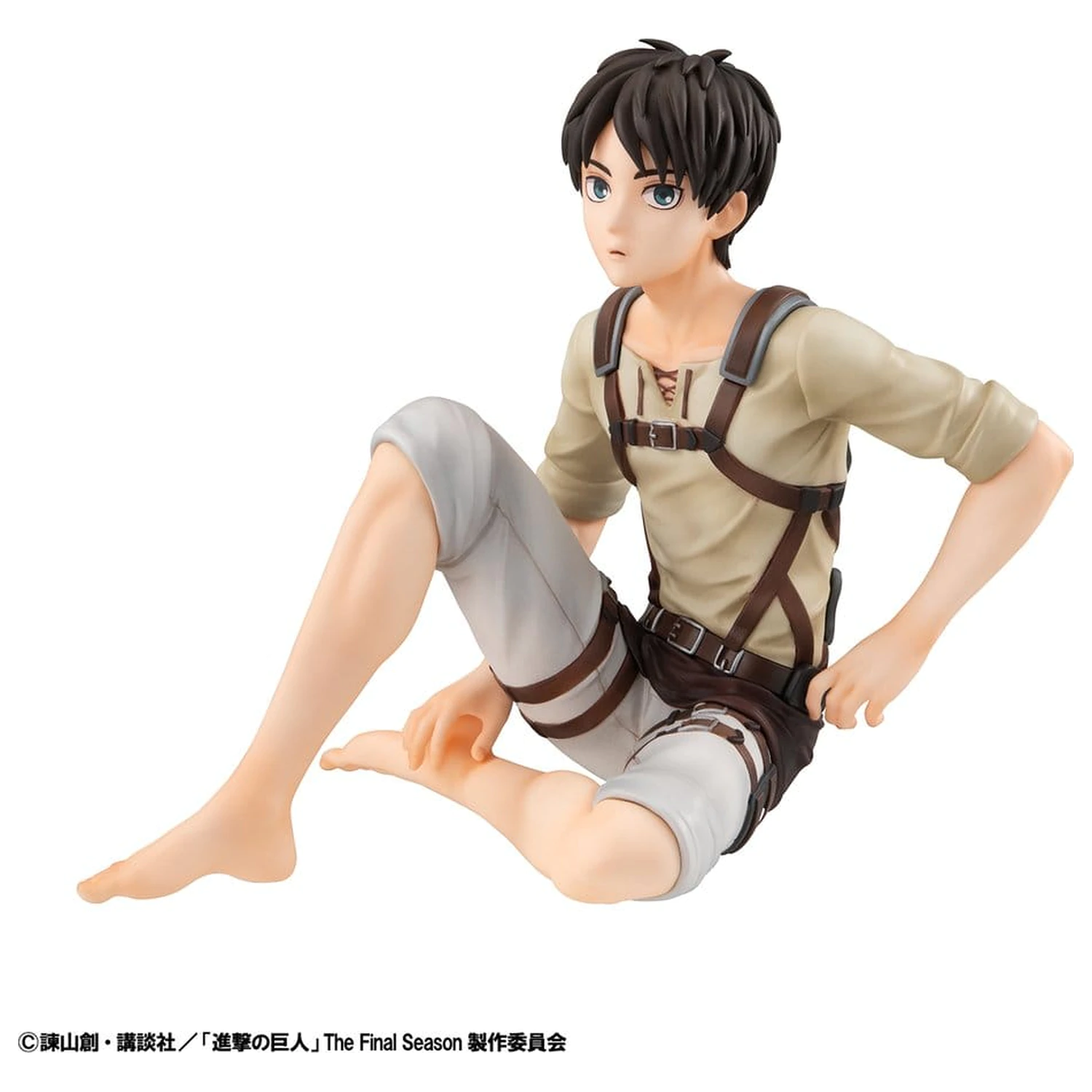 Attack on Titan G.E.M. Series Figurine din PVC 2-piese Eren Yeager & Squad Captain Levi Palm Size poza produsului