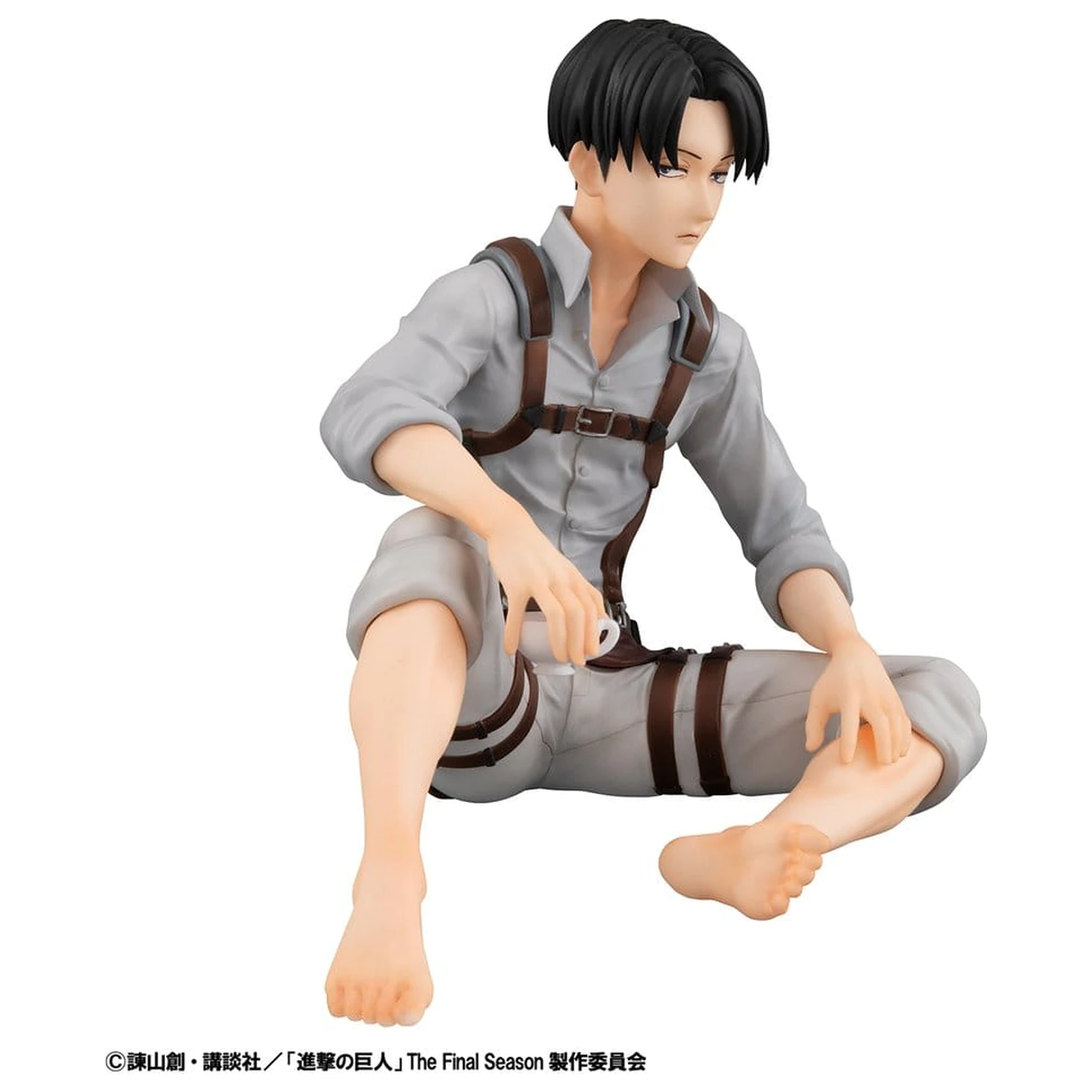 Attack on Titan G.E.M. Series Figurine din PVC 2-piese Eren Yeager & Squad Captain Levi Palm Size poza produsului