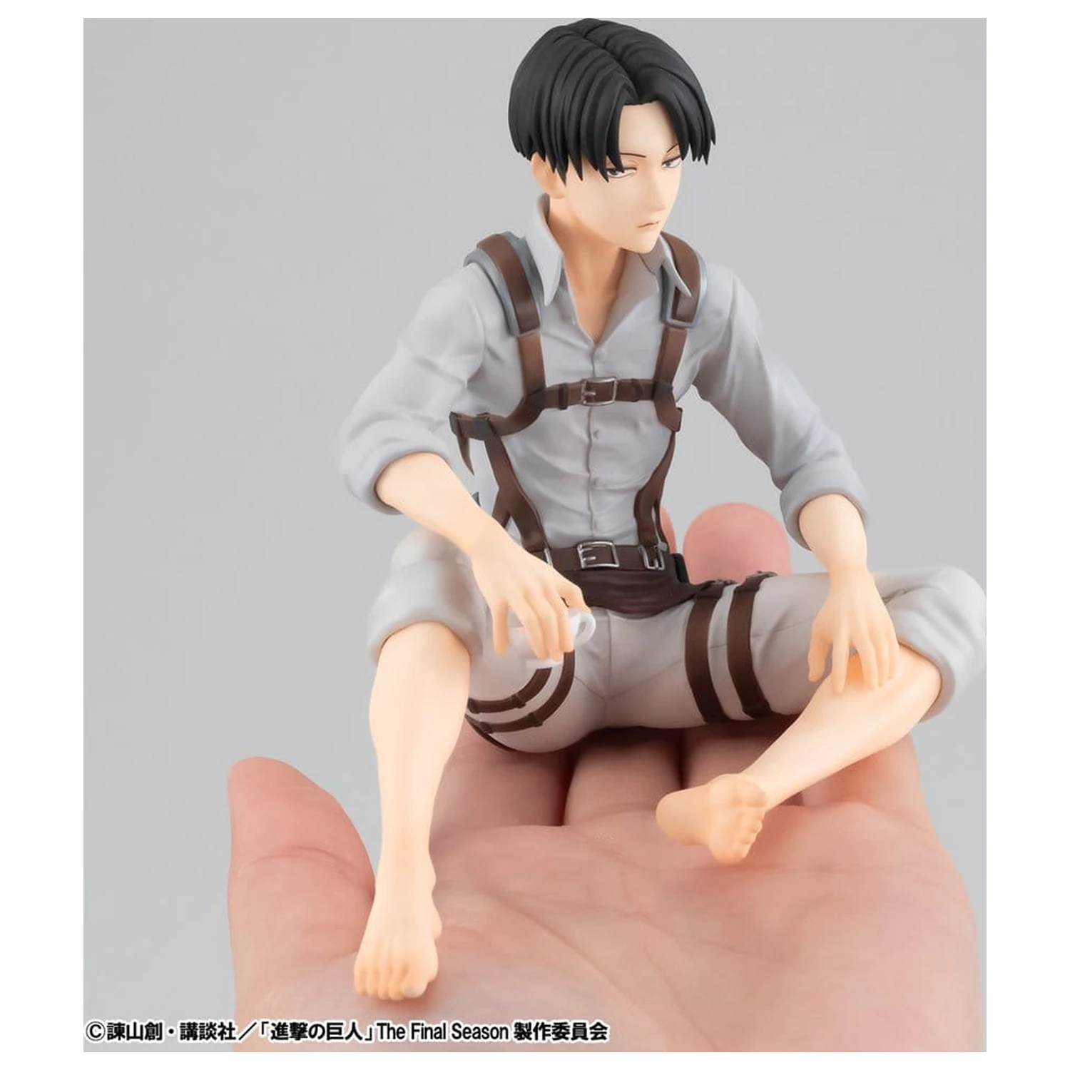 Attack on Titan G.E.M. Series Figurine din PVC 2-piese Eren Yeager & Squad Captain Levi Palm Size poza produsului