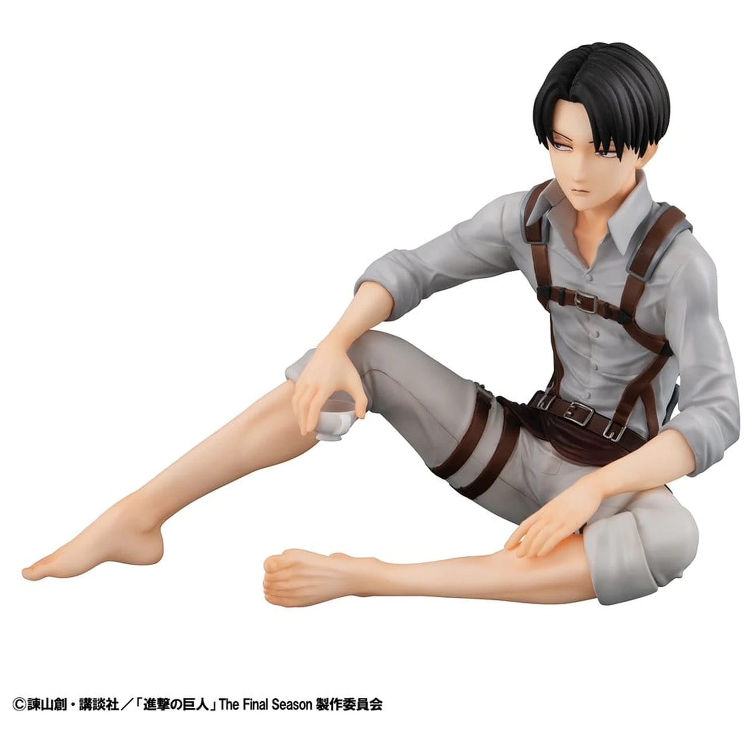 Attack on Titan G.E.M. Series figurina PVC Squad Captain Levi Palm Size 9 cm poza produsului