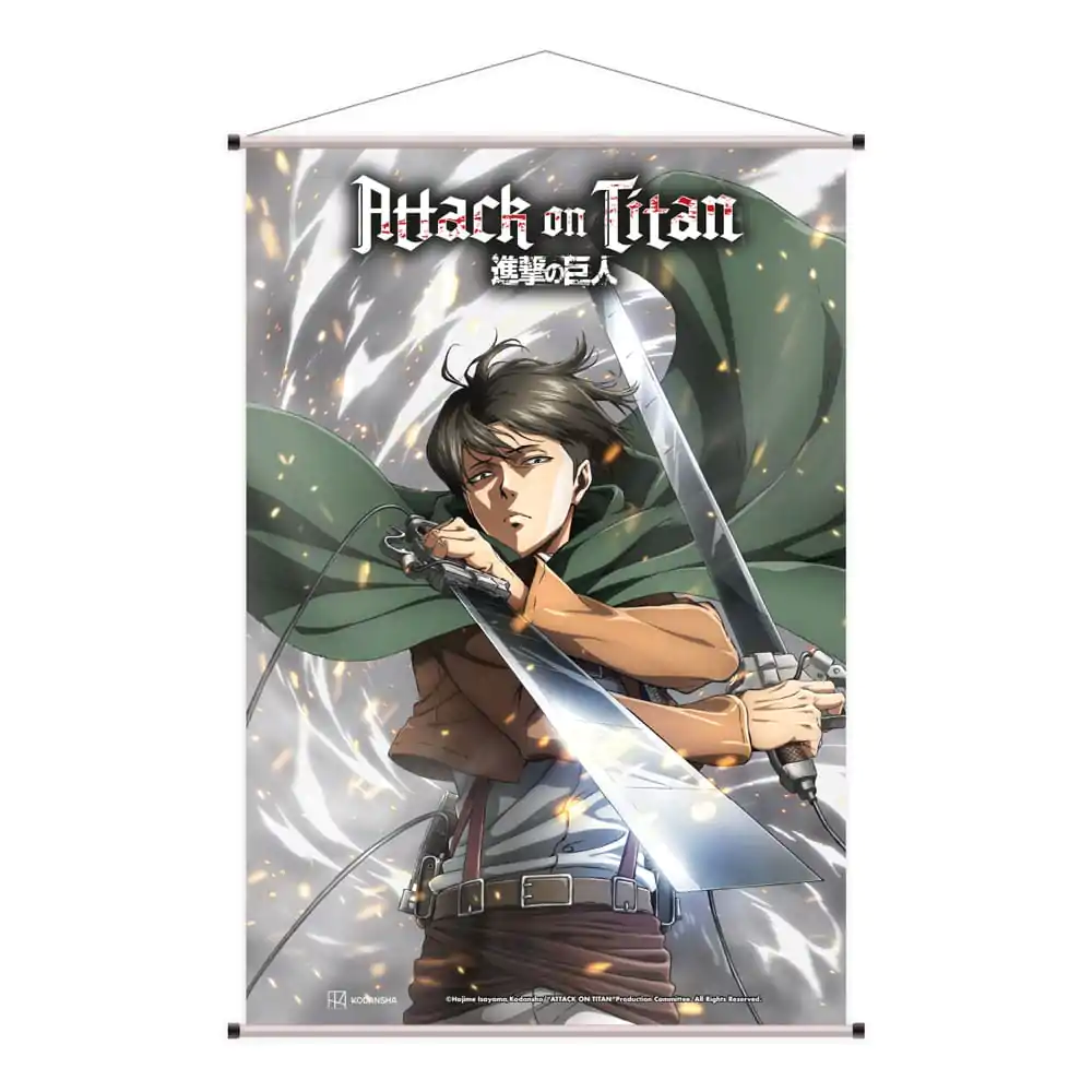 Attack on Titan Wallscroll Levi Ackermann 60 x 90 cm poza produsului