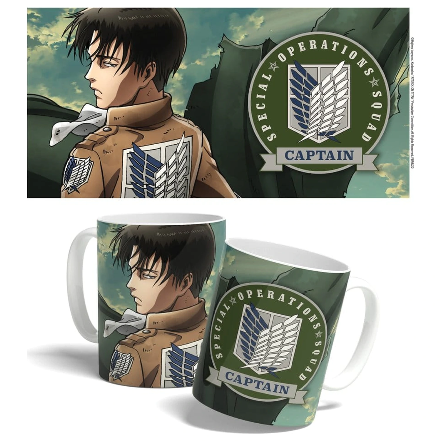 Cana Attack on Titan Levi Squad Captain 325 ml poza produsului