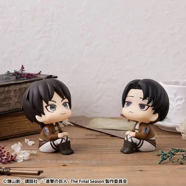 Attack on Titan Look Up Statuie PVC Eren Jaeger & Levi Set (cu cadou) 11 cm poza produsului