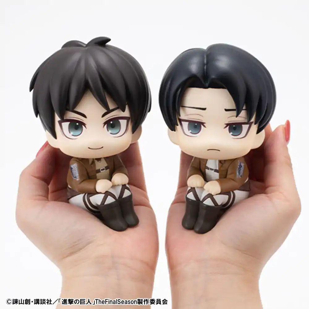 Attack on Titan Look Up Statuie PVC Eren Jaeger & Levi Set (cu cadou) 11 cm poza produsului