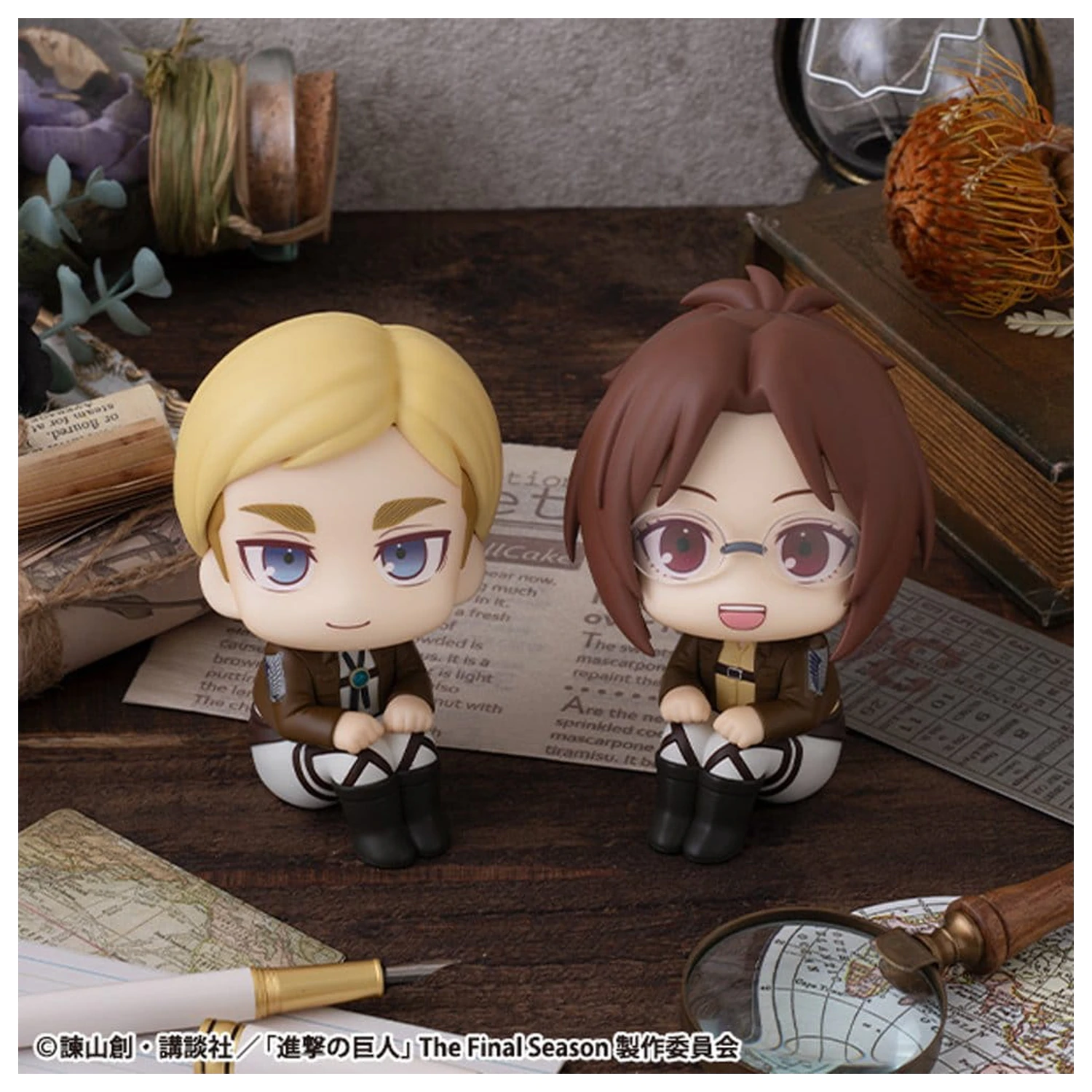Attack on Titan Look Up Statui PVC Hange Zoe & Erwin Smith (cu cadou) 11 cm poza produsului