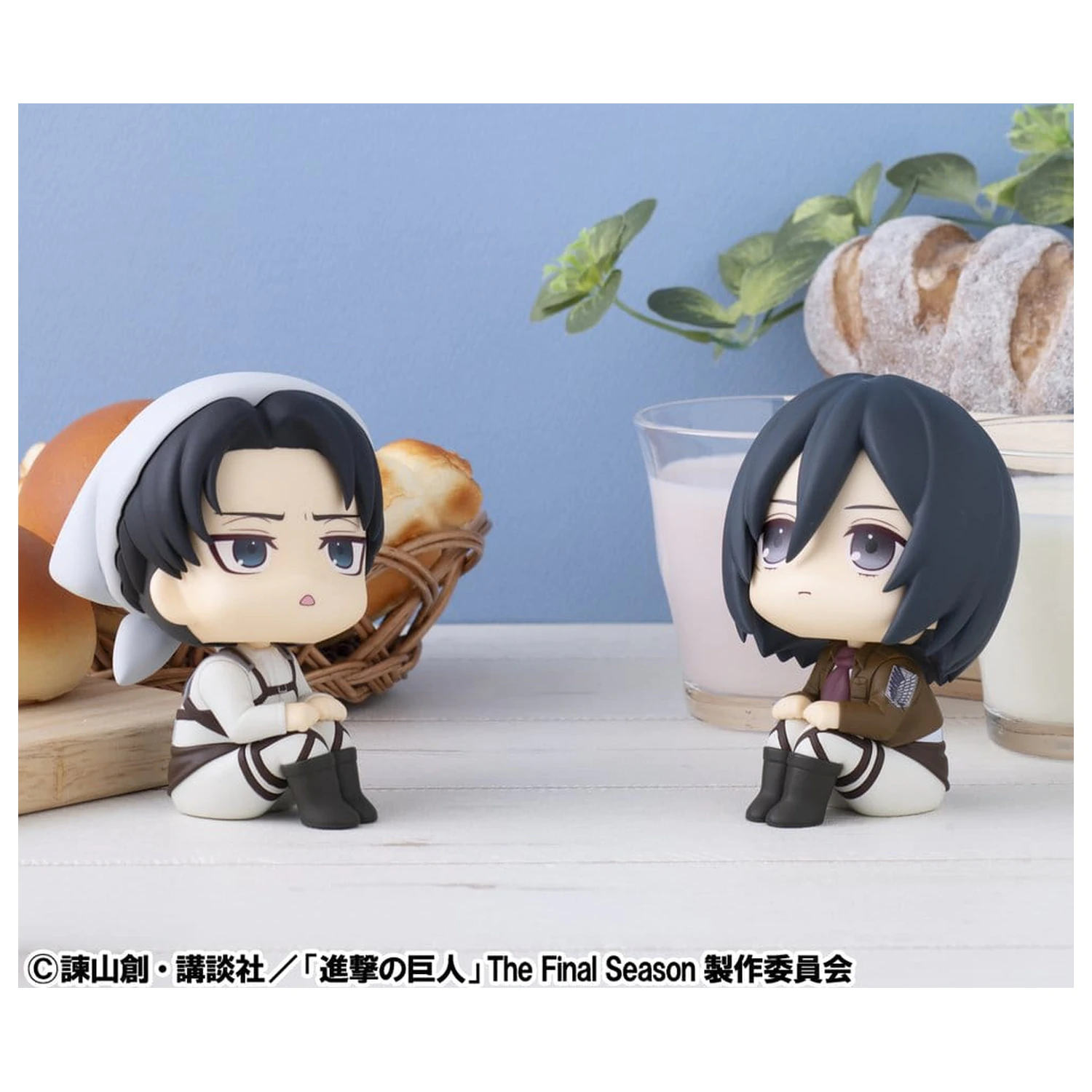 Attack on Titan Look Up statuete PVC Levi Cleaning up Ver. & Mikasa Ackerman (cu cadou) 11 cm poza produsului