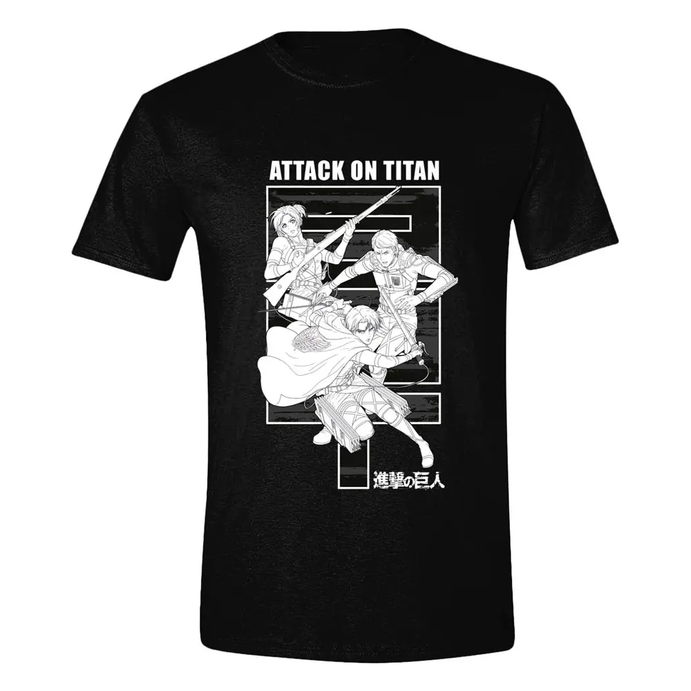 Attack on Titan Monochrome Trio tricou poza produsului