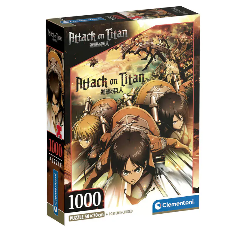 Attack on Titan puzzle 1000 piese poza produsului