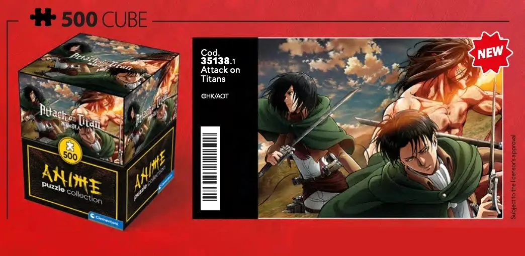 Puzzle Attack on Titan cu Levi, Mikasa și Eren Titan poza produsului