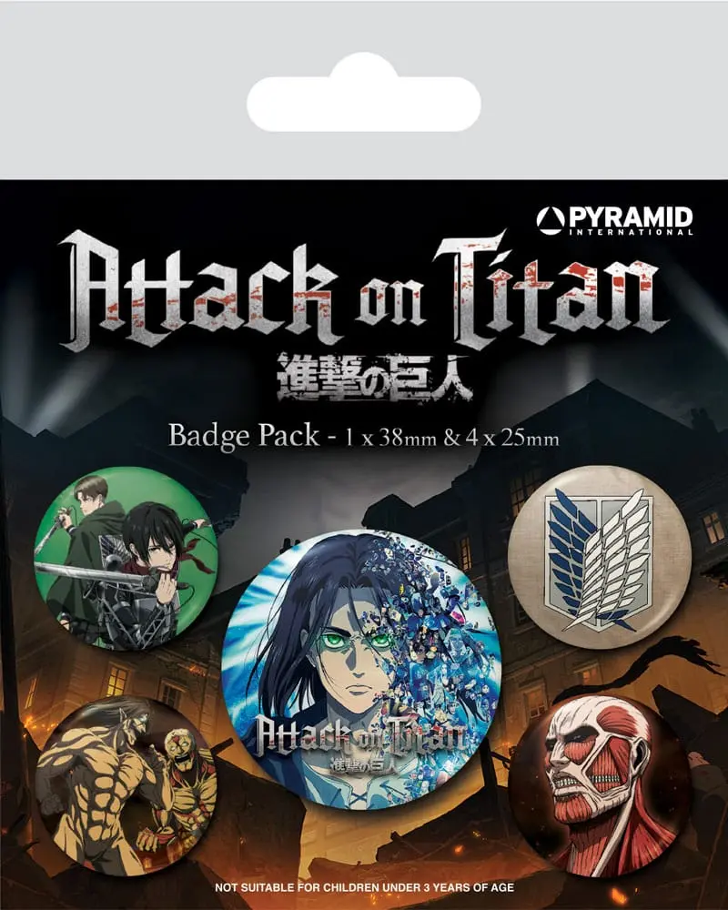 Attack on Titan Insigne cu ac 5-Pack Sezonul 4 poza produsului