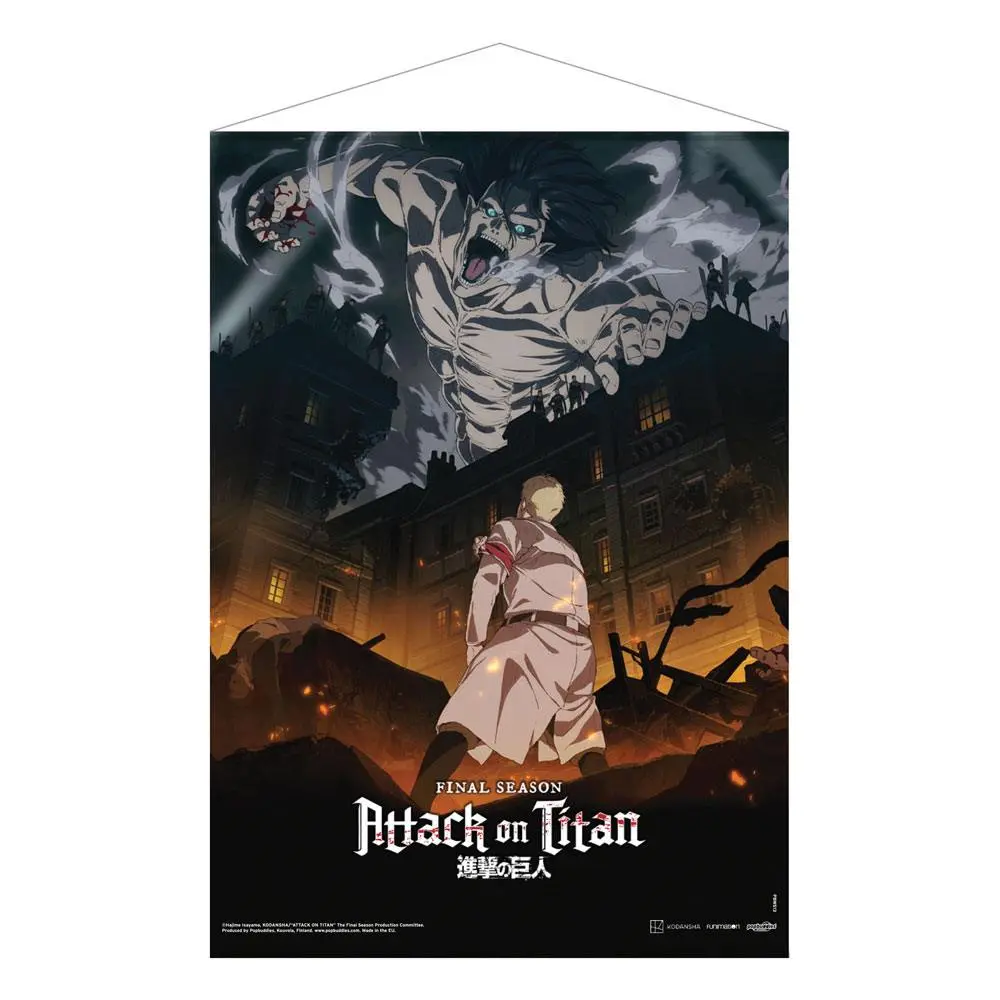 Attack on Titan: The Final Season Poster textil Part 1 Key Visual 1 50 x 70 cm poza produsului