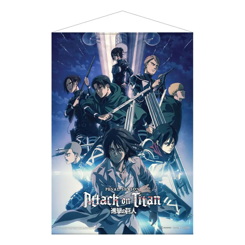 Attack on Titan: The Final Season Wallscroll Partea 1 Key Visual 2 50 x 70 cm poza produsului