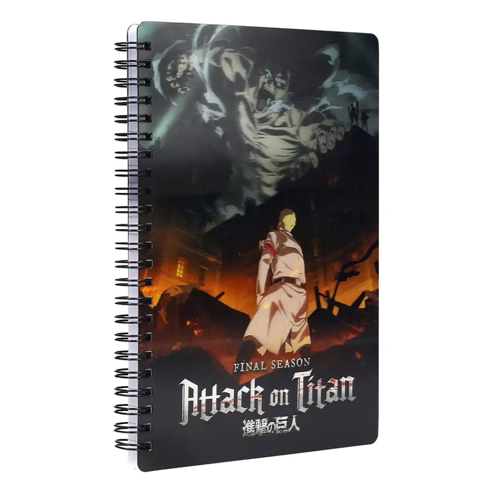 Caiet Attack on Titan cu efect 3D Titan poza produsului