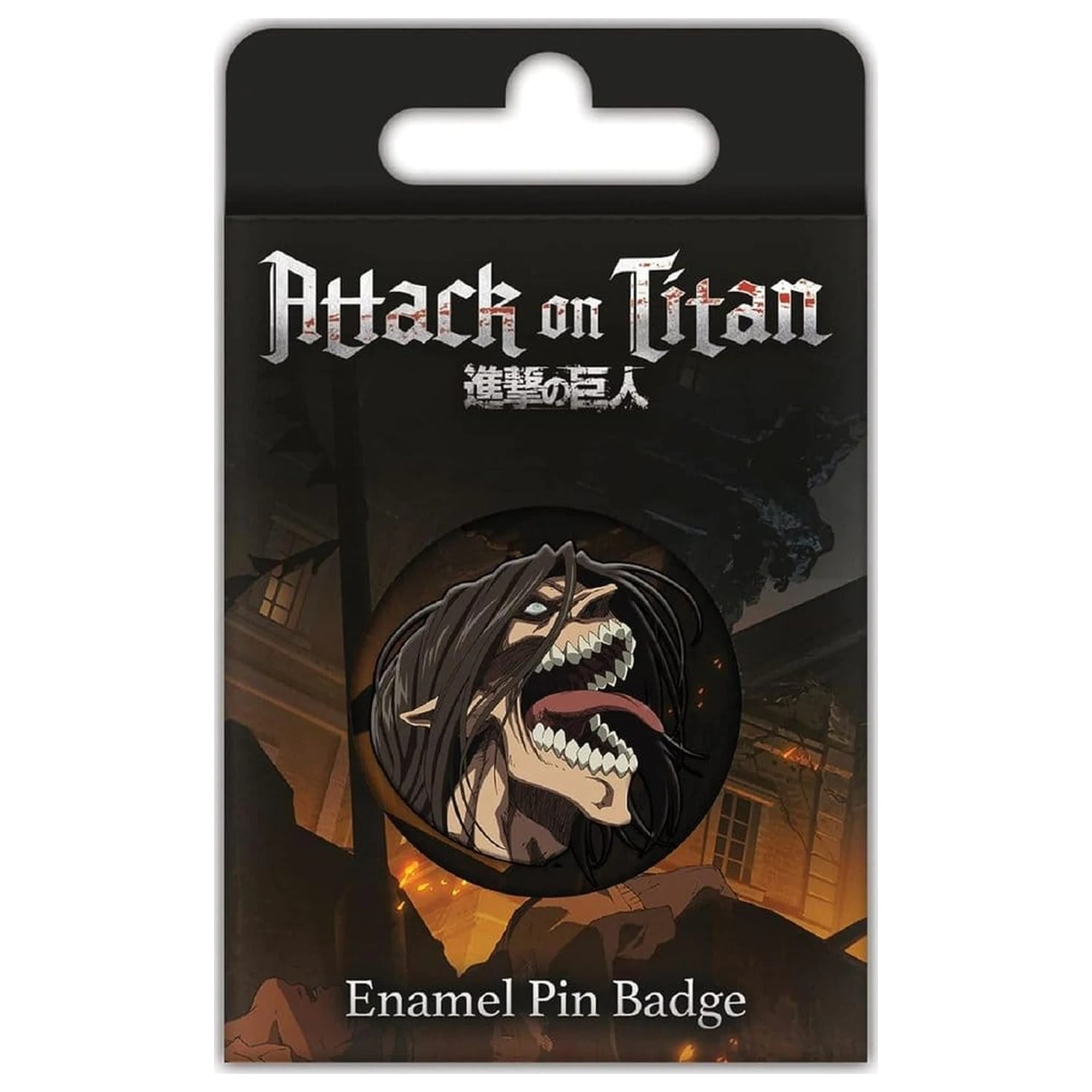 Attack on Titan insigna pin emailata S3 (Eren Titan Rage) poza produsului