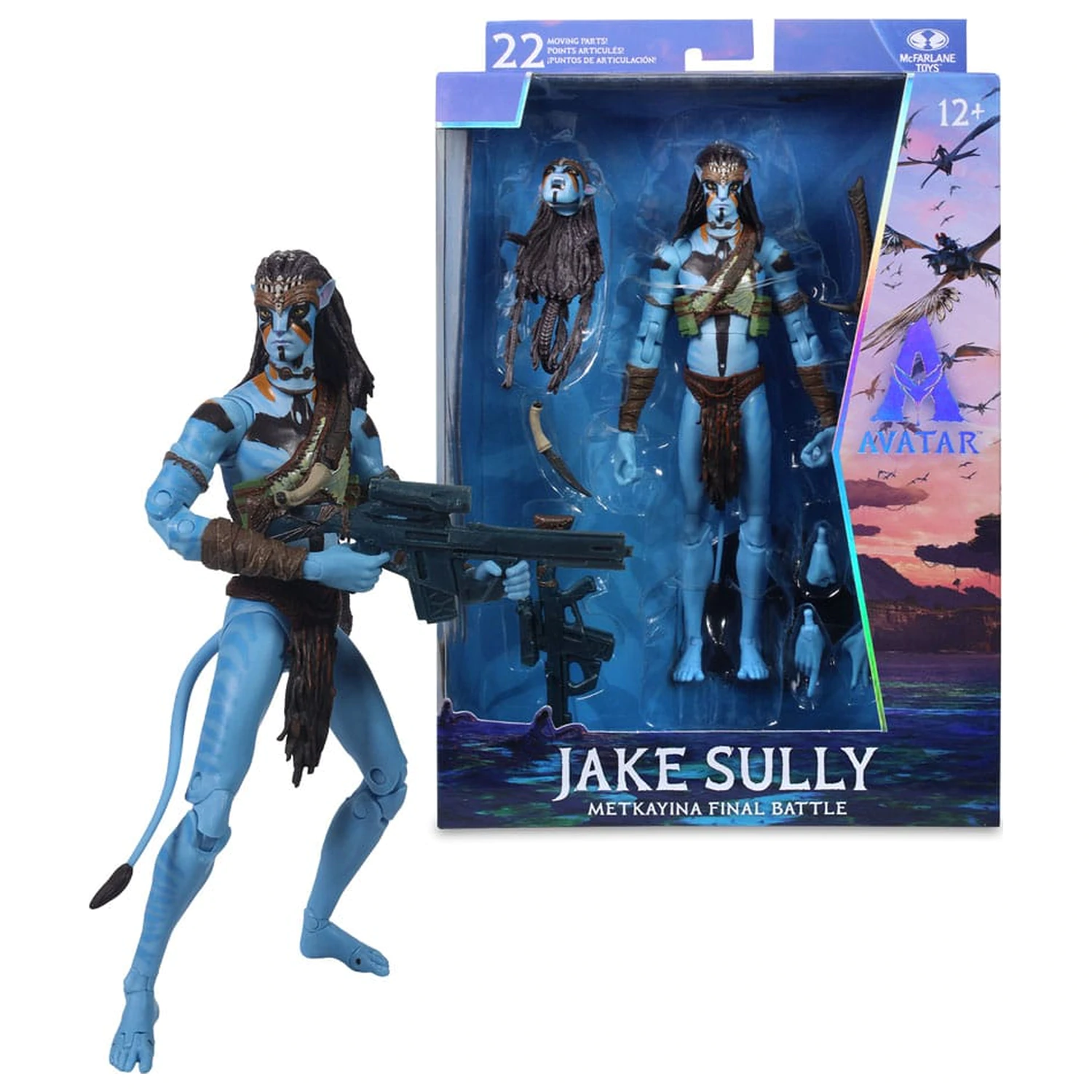 Avatar: Fire and Ash figurina de actiune Jake Sully (Metkayina Final Battle) 18 cm poza produsului