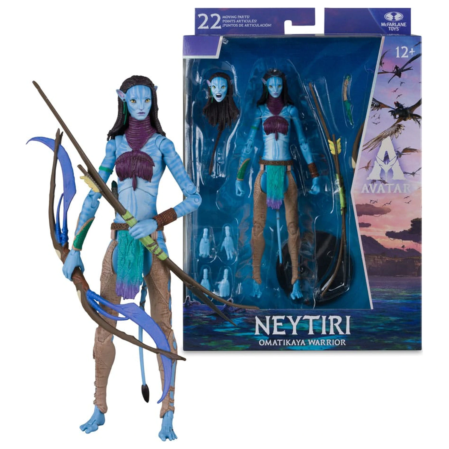 Avatar: Fire and Ash Figurina de actiune Neytiri (Omatikaya Warrior) 18 cm poza produsului