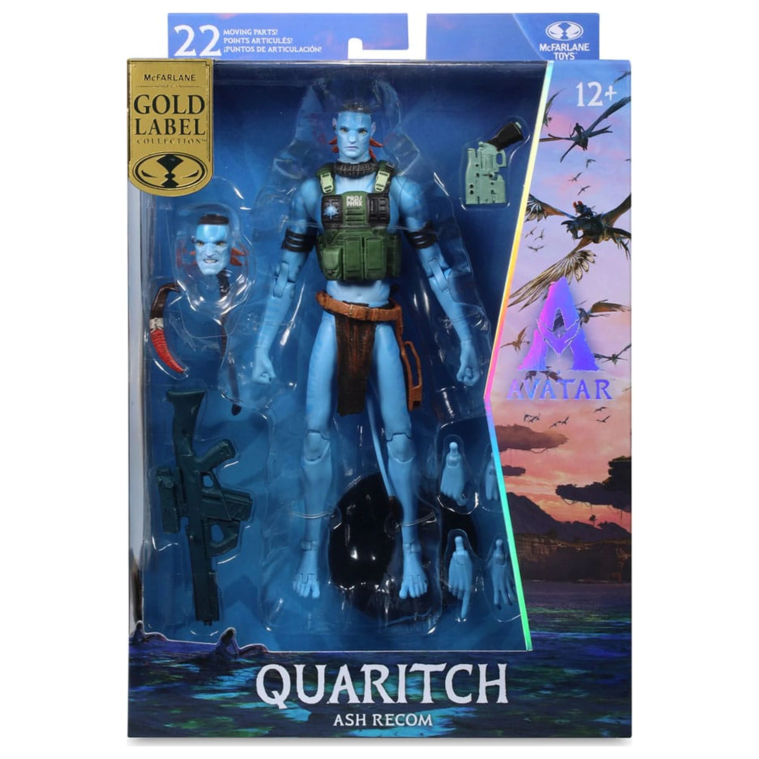 Avatar: Fire and Ash Figurina de actiune Quaritch (Ash Recom) (Gold Label) 18 cm poza produsului