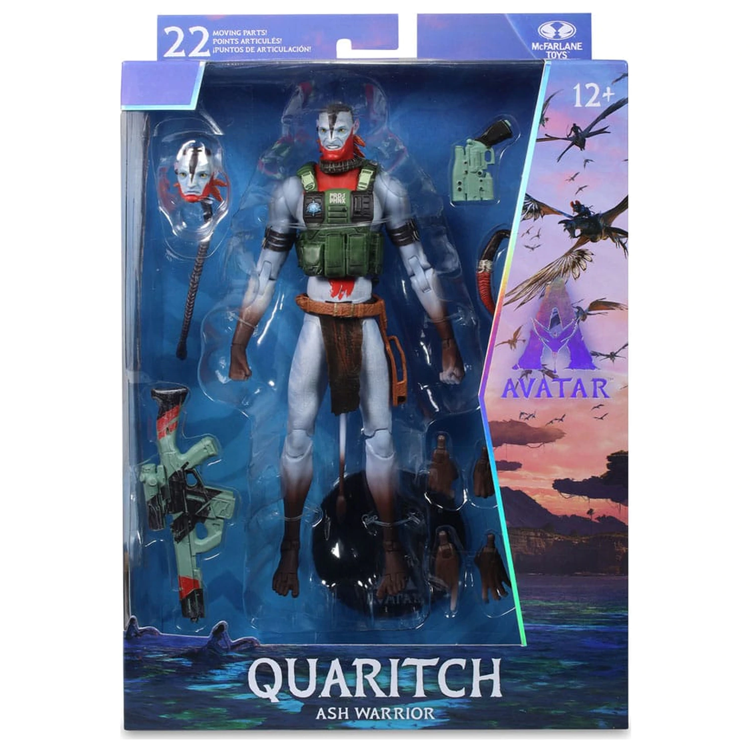 Avatar: Fire and Ash figurina de actiune Recom Quaritch (Ash Warrior) 18 cm poza produsului
