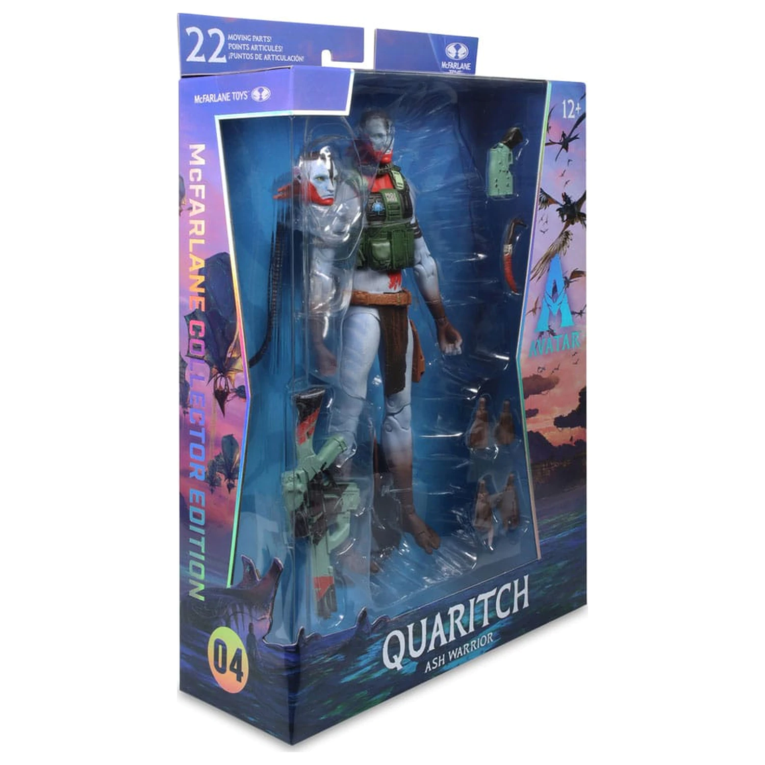 Avatar: Fire and Ash figurina de actiune Recom Quaritch (Ash Warrior) 18 cm poza produsului