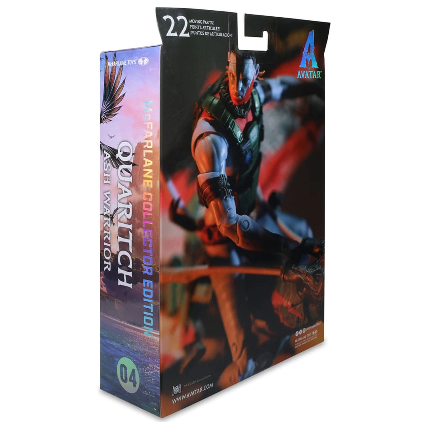 Avatar: Fire and Ash figurina de actiune Recom Quaritch (Ash Warrior) 18 cm poza produsului