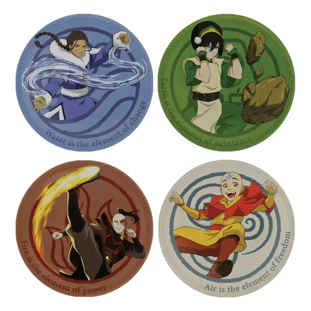 Avatar The Last Airbender Set de 4 suporturi de pahare poza produsului