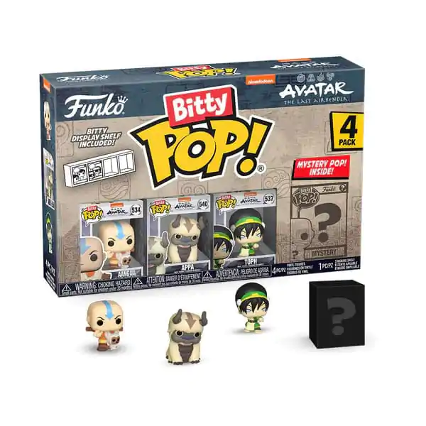 Avatar The Last Airbender Bitty Funko POP! Figurina de vinil 4-Pack Aang 2,5 cm poza produsului