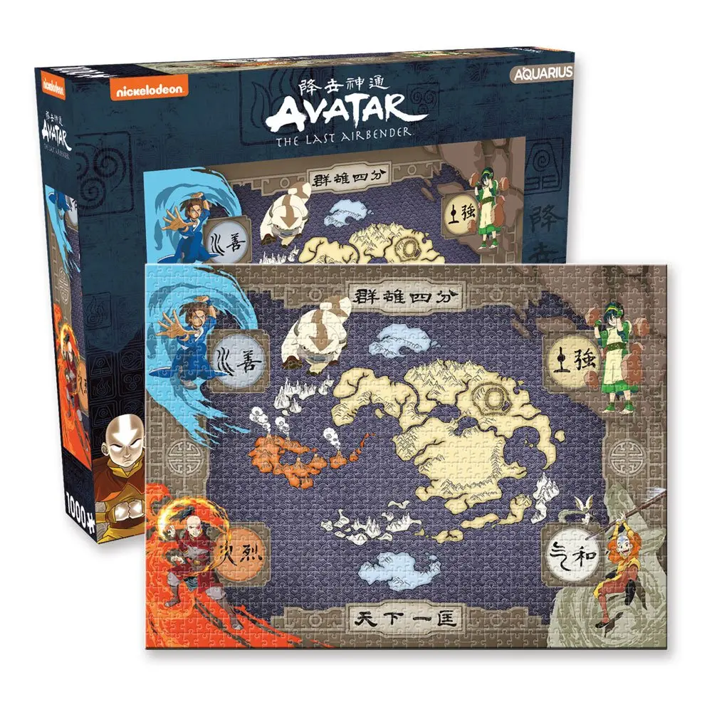 Avatar: The Last Airbender Puzzle Harta (1000 piese) poza produsului