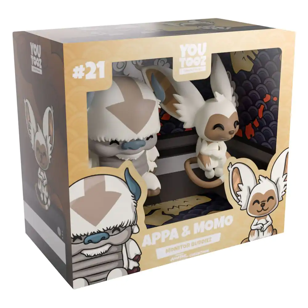 Avatar: The Last Airbender Vinyl Figures Appa and Momo Monitor Buddiez 5 cm figurine de vinil poza produsului
