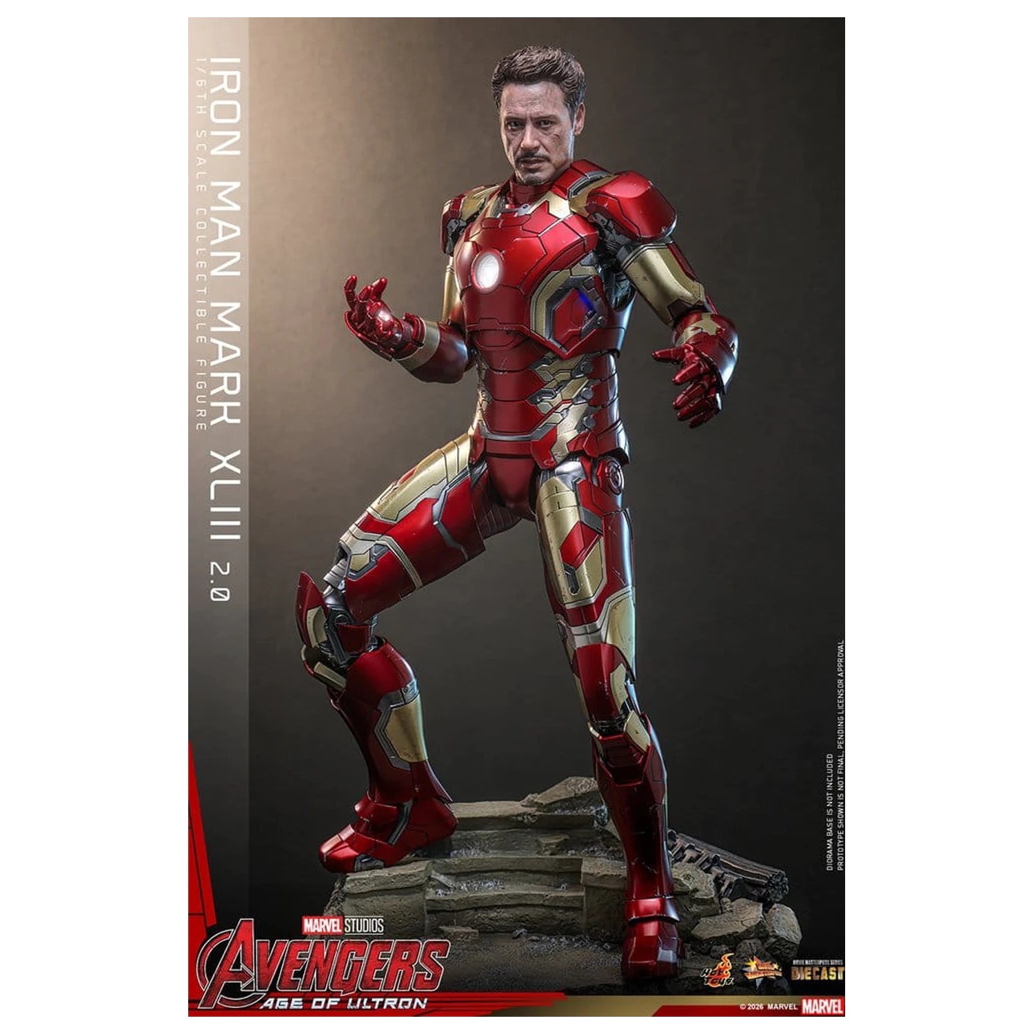 Avengers: Age of Ultron Movie Masterpiece Figurina de actiune din metal turnat 1/6 Iron Man Mark XLIII (2.0) 32 cm poza produsului