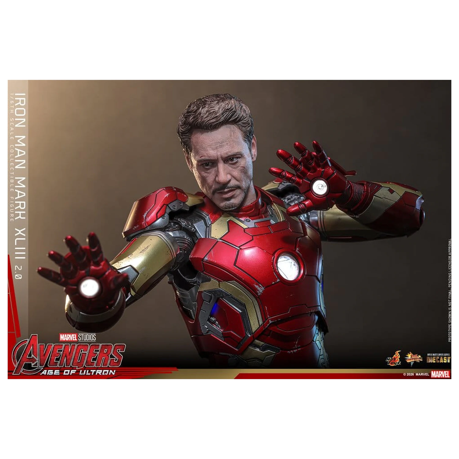 Avengers: Age of Ultron Movie Masterpiece Figurina de actiune din metal turnat 1/6 Iron Man Mark XLIII (2.0) 32 cm poza produsului