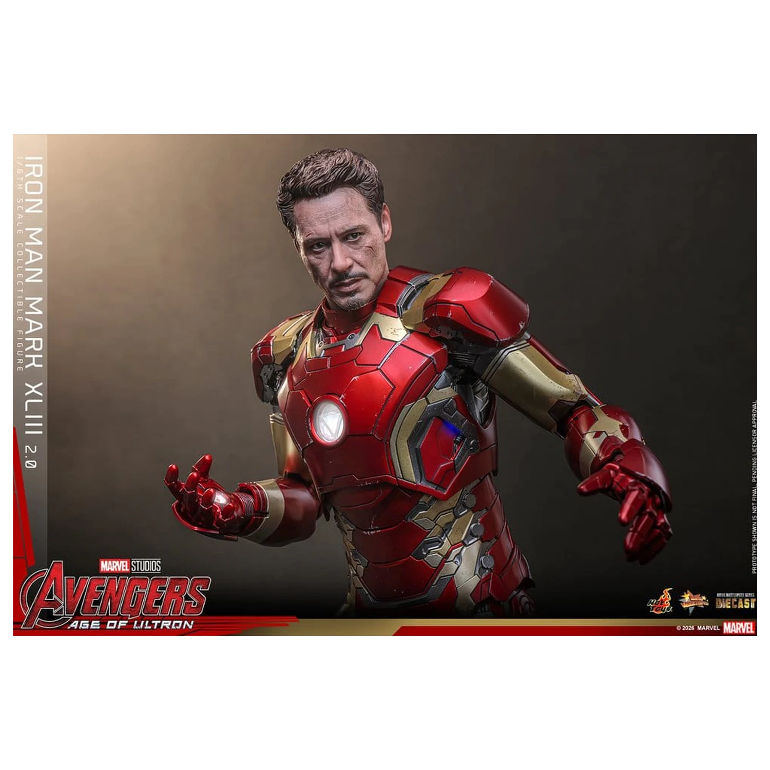 Avengers: Age of Ultron Movie Masterpiece Figurina de actiune din metal turnat 1/6 Iron Man Mark XLIII (2.0) 32 cm poza produsului