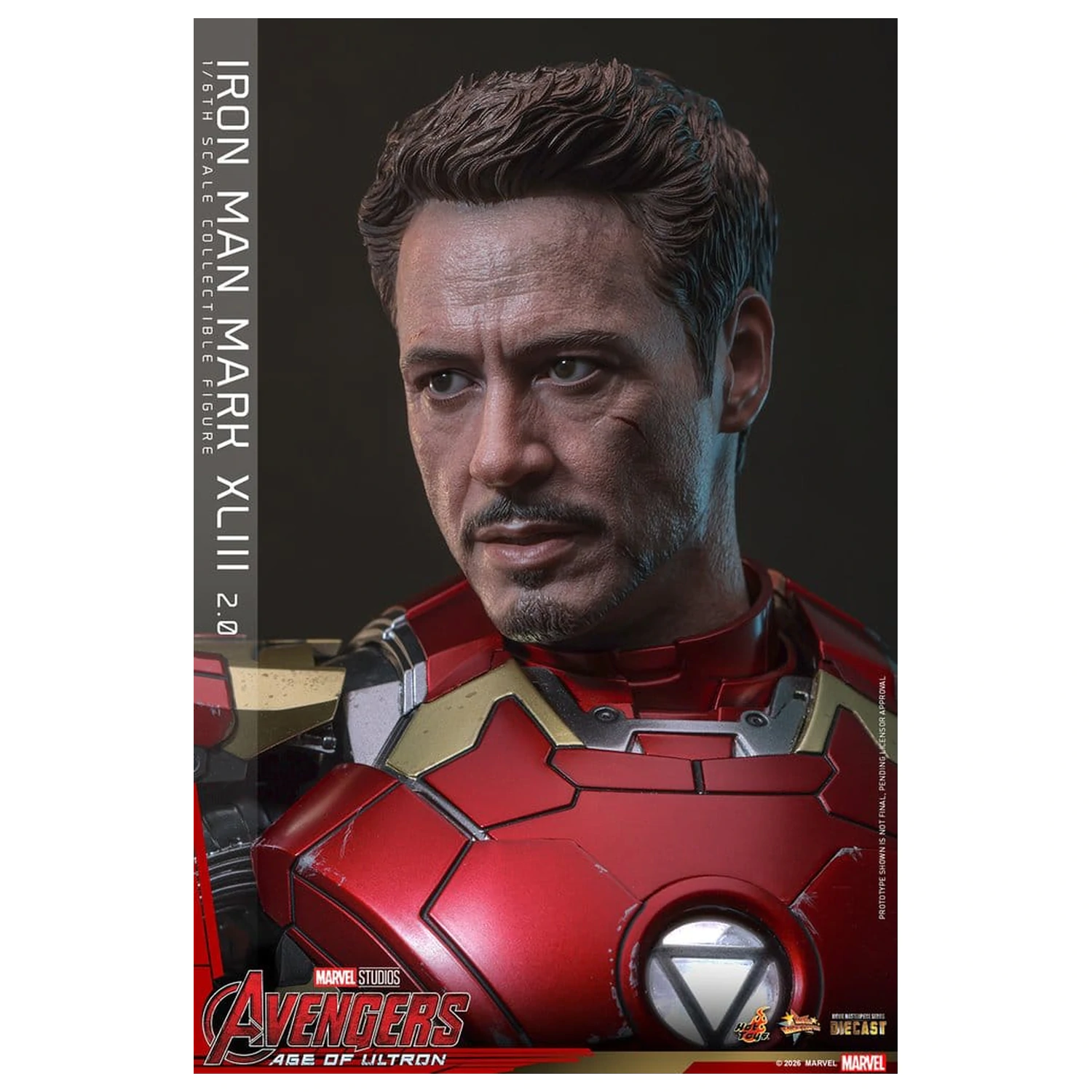 Avengers: Age of Ultron Movie Masterpiece Figurina de actiune din metal turnat 1/6 Iron Man Mark XLIII (2.0) 32 cm poza produsului