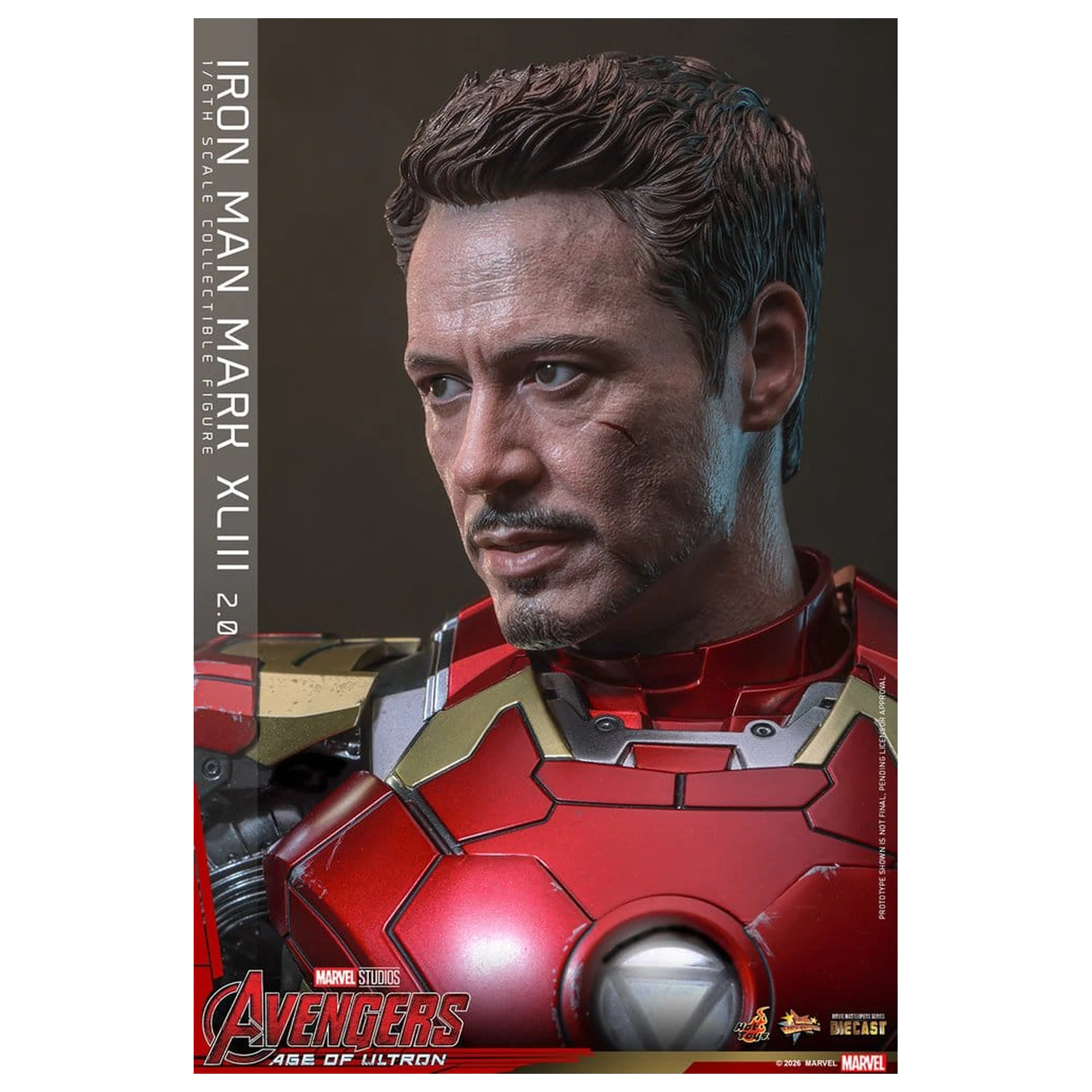 Avengers: Age of Ultron Movie Masterpiece Figurina de actiune din metal turnat 1/6 Iron Man Mark XLIII (2.0) 32 cm poza produsului