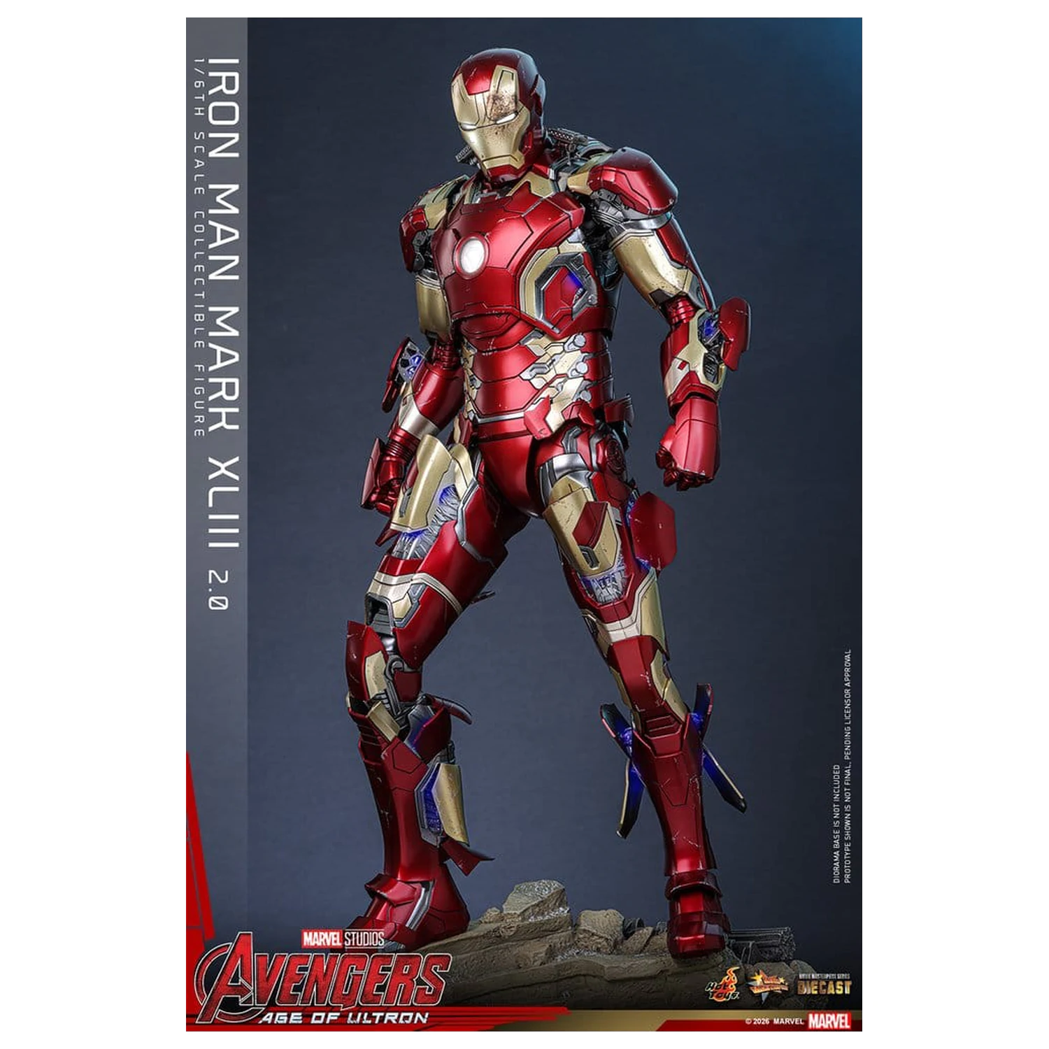 Avengers: Age of Ultron Movie Masterpiece Figurina de actiune din metal turnat 1/6 Iron Man Mark XLIII (2.0) 32 cm poza produsului