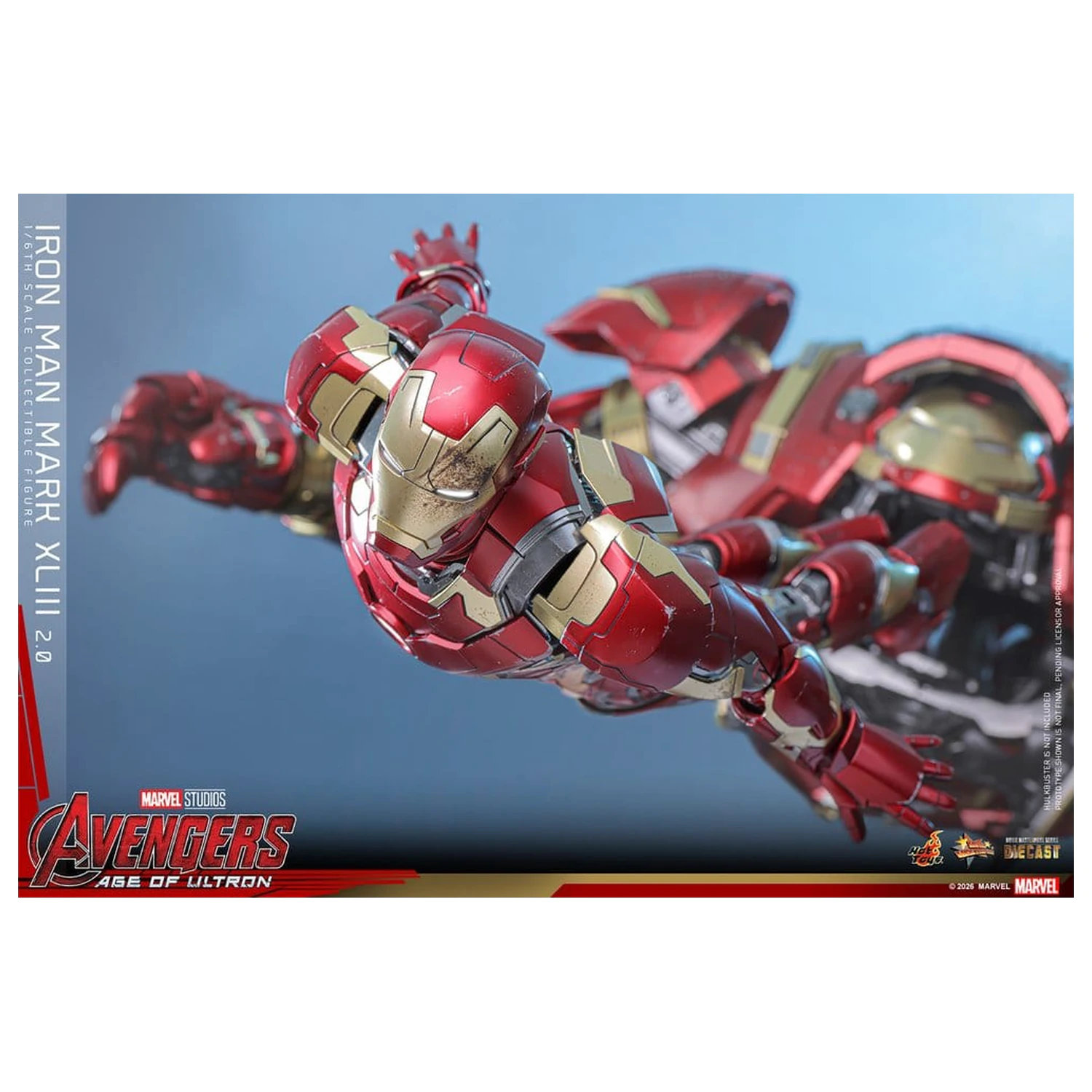 Avengers: Age of Ultron Movie Masterpiece Figurina de actiune din metal turnat 1/6 Iron Man Mark XLIII (2.0) 32 cm poza produsului