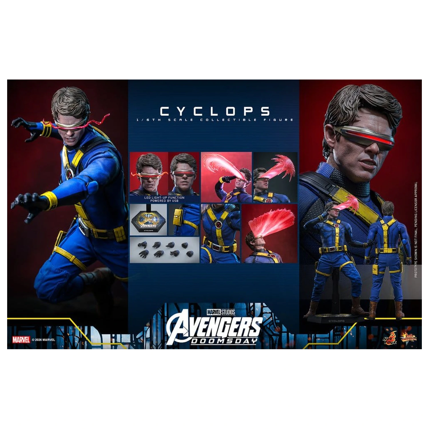 Avengers: Doomsday Movie Masterpiece figurina de actiune 1/6 Cyclops 30 cm poza produsului