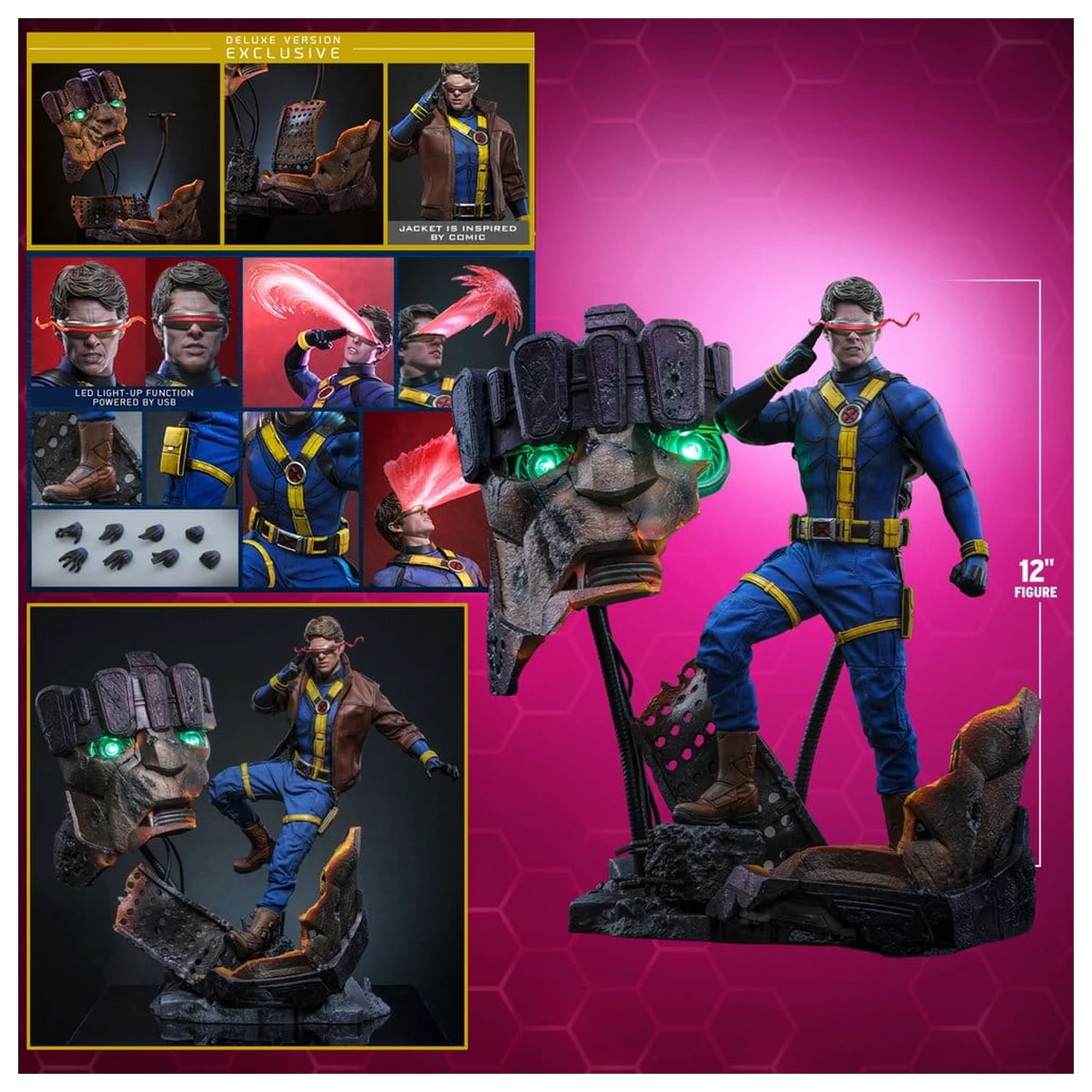 Avengers: Doomsday Movie Masterpiece figurina de actiune 1/6 Cyclops (Deluxe Version) 30 cm poza produsului