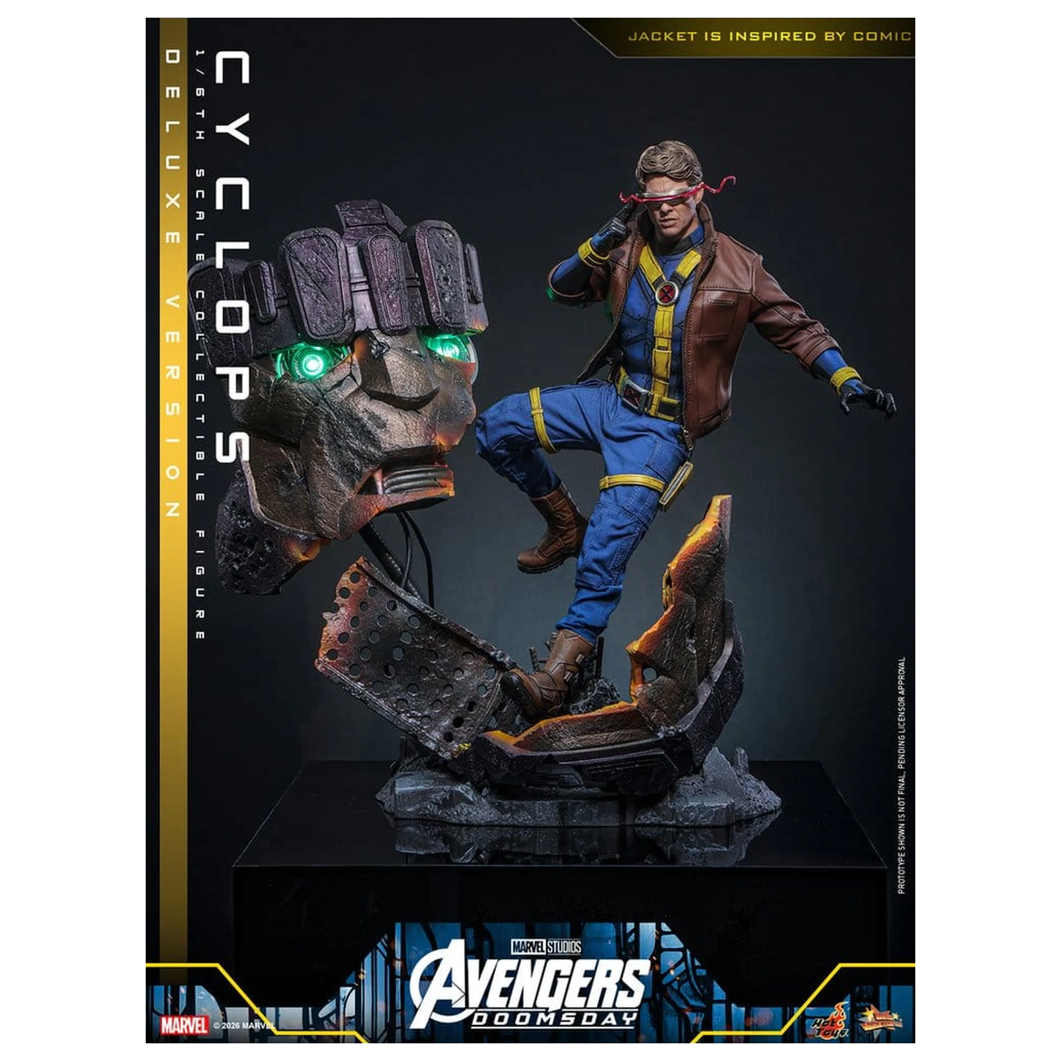 Avengers: Doomsday Movie Masterpiece figurina de actiune 1/6 Cyclops (Deluxe Version) 30 cm poza produsului