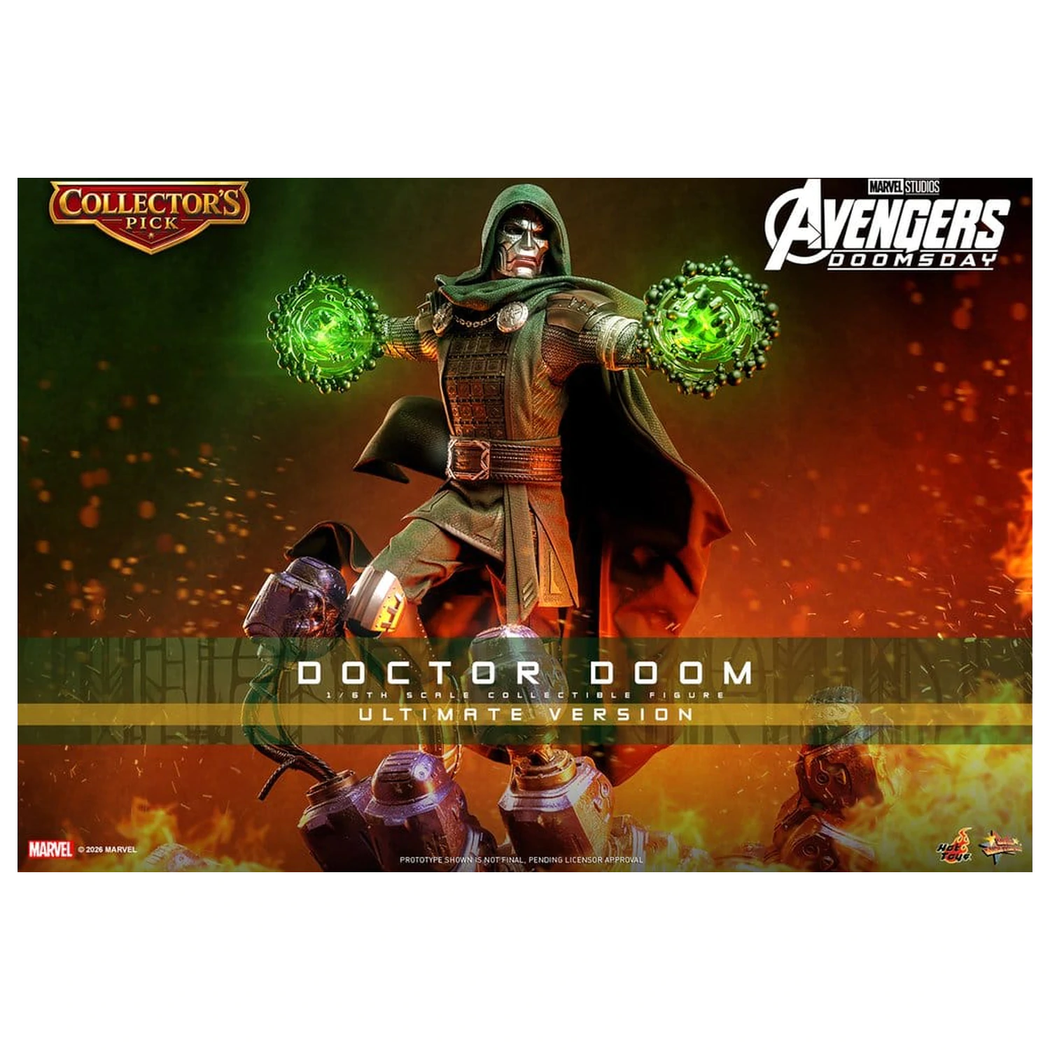 Avengers: Doomsday Movie Masterpiece figurina de actiune 1/6 Doctor Doom (Ultimate Version) 31 cm poza produsului