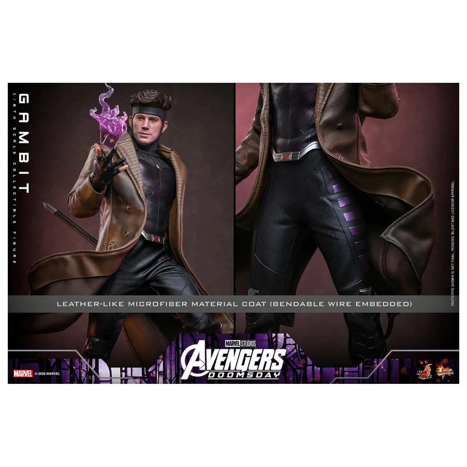 Avengers: Doomsday Movie Masterpiece figurina de acțiune 1/6 Gambit 31 cm poza produsului