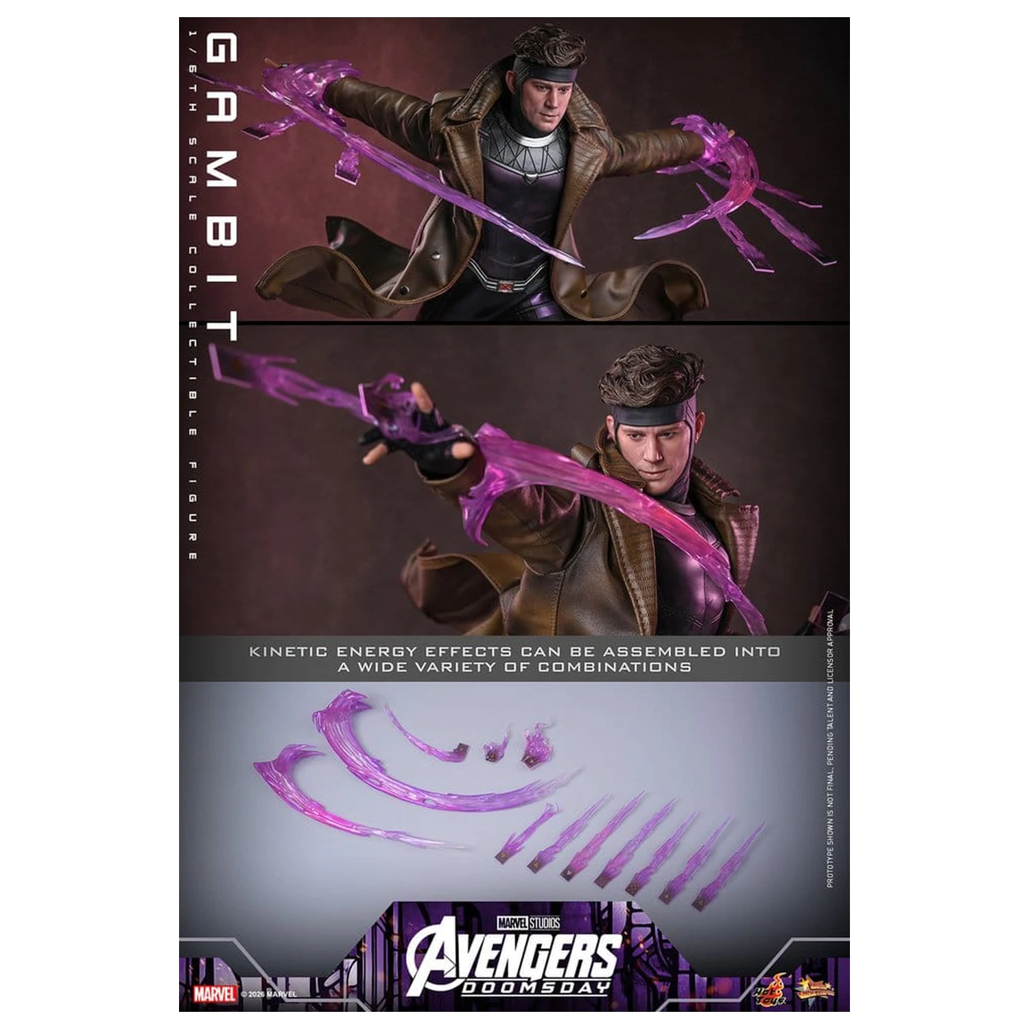 Avengers: Doomsday Movie Masterpiece figurina de acțiune 1/6 Gambit 31 cm poza produsului