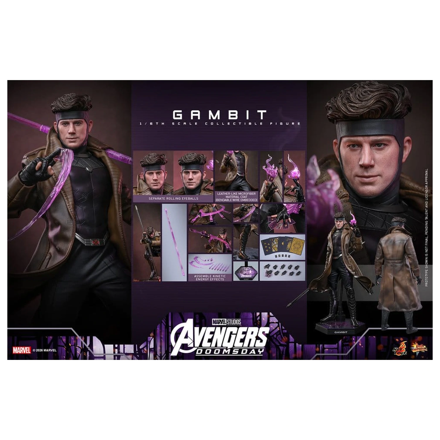Avengers: Doomsday Movie Masterpiece figurina de acțiune 1/6 Gambit 31 cm poza produsului