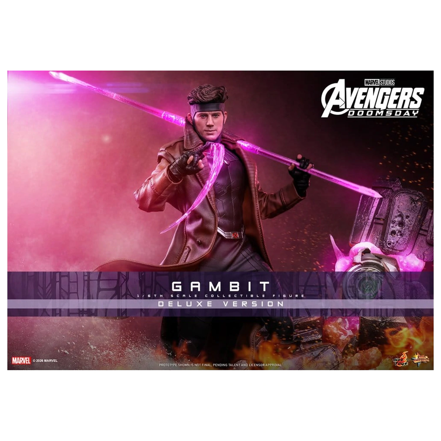 Avengers: Doomsday Movie Masterpiece figurina de actiune 1/6 Gambit (Deluxe Version) 31 cm poza produsului