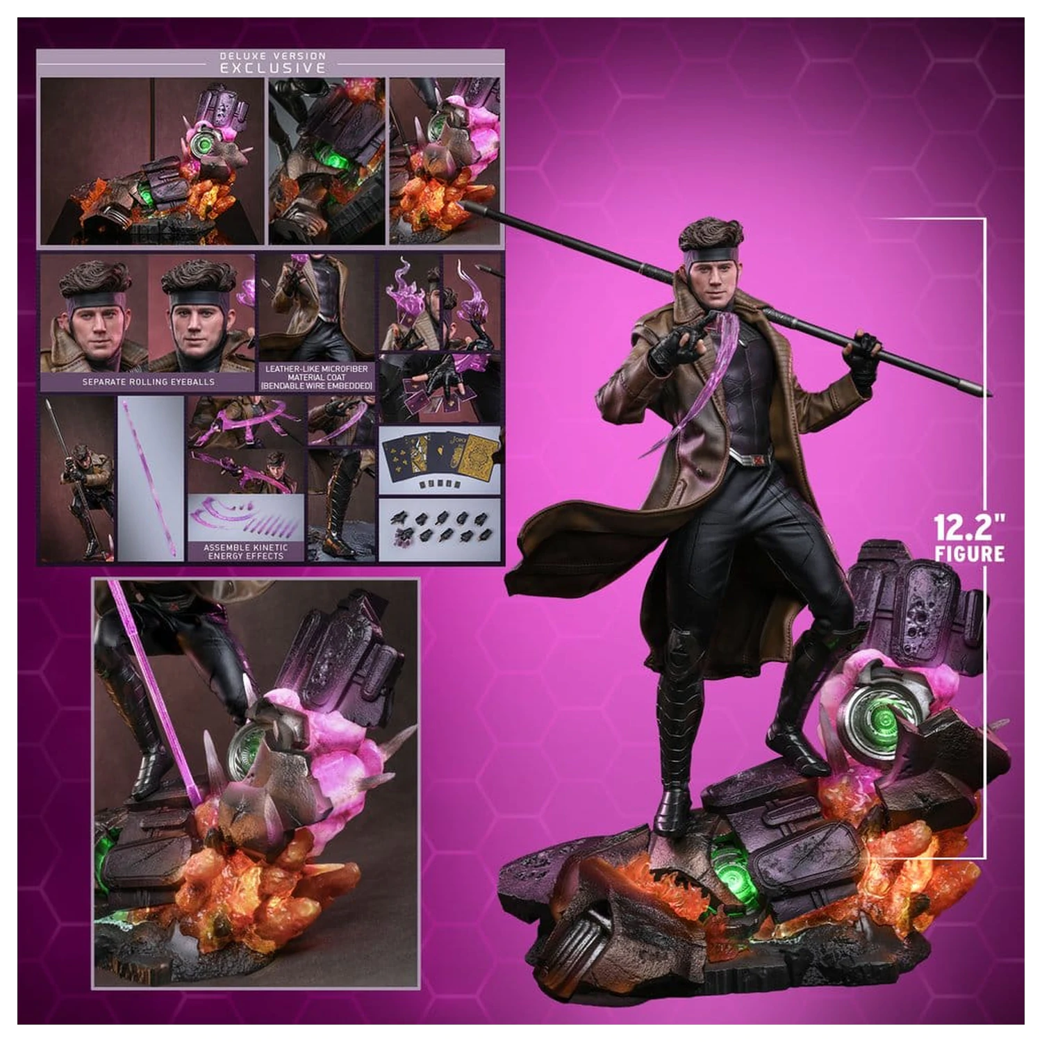 Avengers: Doomsday Movie Masterpiece figurina de actiune 1/6 Gambit (Deluxe Version) 31 cm poza produsului
